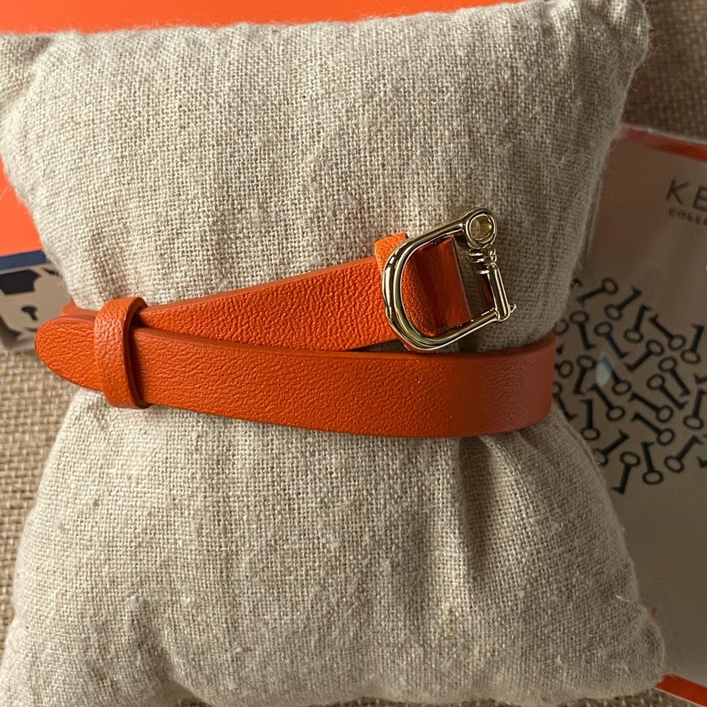 Keep Collective Single Orange/Saddle Bracelet